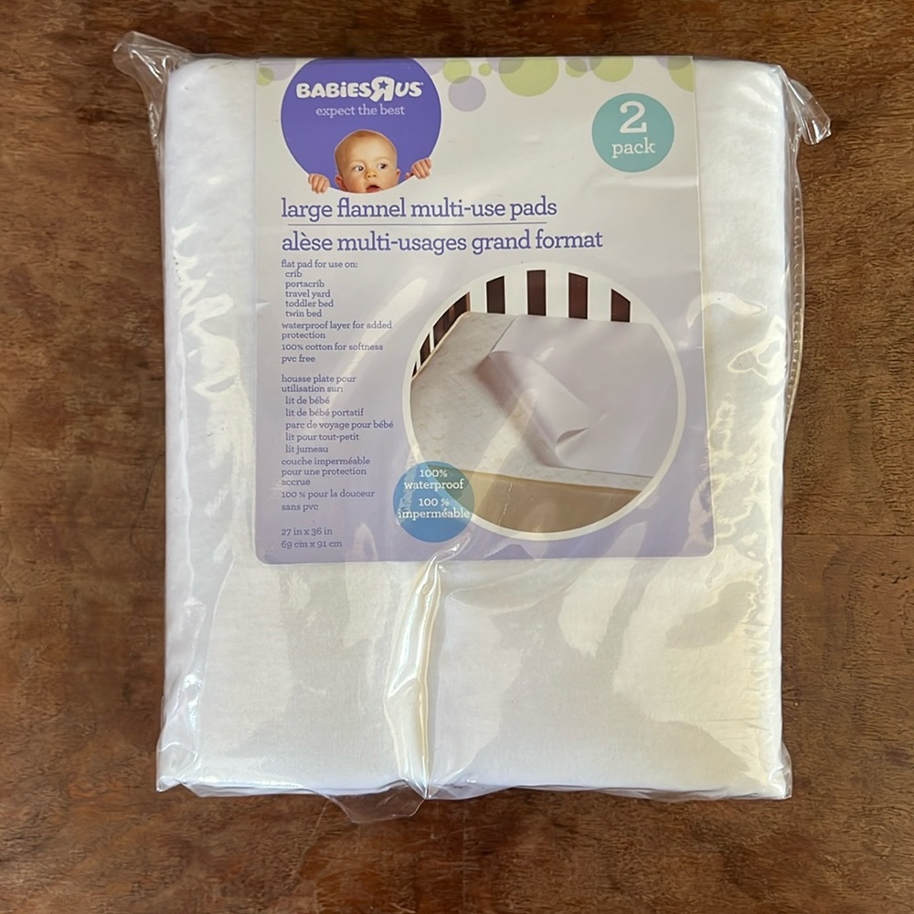 New BabiesRUs 2 Large Multi-Use Pads